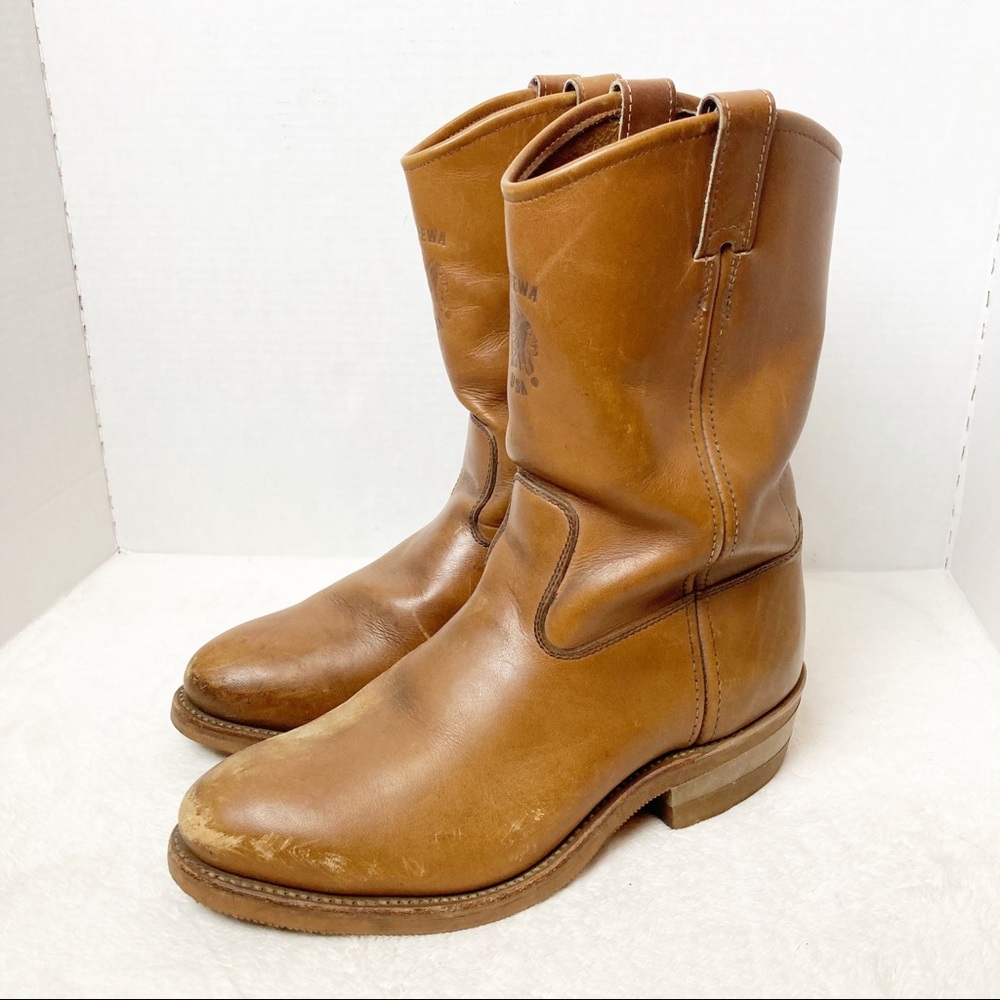 Chippewa Leather Pull On Boots steel toe 9.5 E